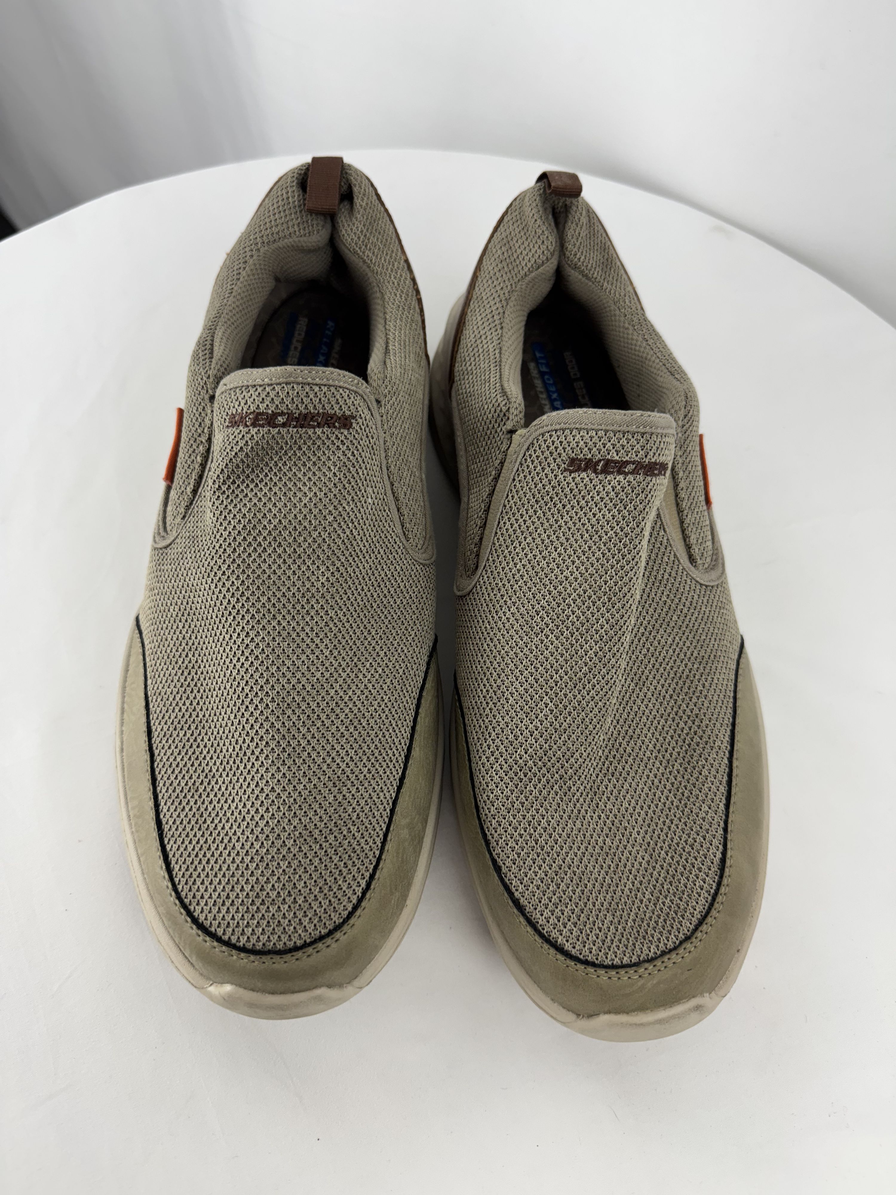 SKECHERS RF Slade Lucan Khaki Tan Slip-On Casual Men display picture 1