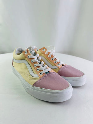 VANS OId Skool 508731 Pastel Block Canvas Skate Sneakers Unisex Mens 6 Women 7.5