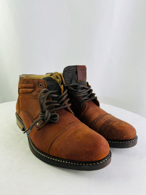 ALDO Beult Brown Leather Oxford Chukka Boots Men's 12D w/ Box