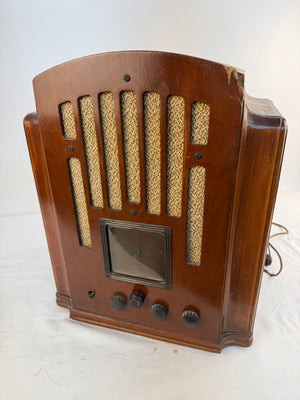 Vintage 1934 GE M-61 Tombstone Tube Radio Original Complete for Repair