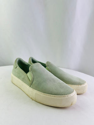 UGG Jass Slip On Mint Suede Sneakers Women's Size 8.5 | 1106545 Clean Girl