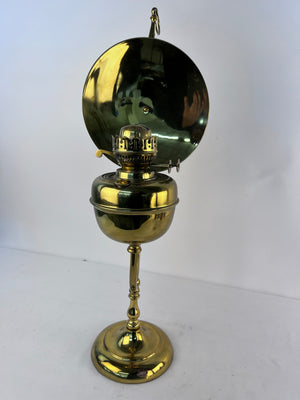 Vintage Approved Surgeon's Brass Oil Lamp 30” High by Scott Lamp Co San Fran CA