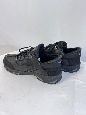 Zeba Black Leather Steel Toe Shoes Work Boots Extra Wide Men's Size 13 ZST4E202