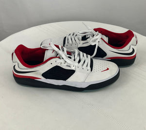Nike Men's SB Ishod Wair Premium DZ5648 White Red Chicago Shoes Size 8