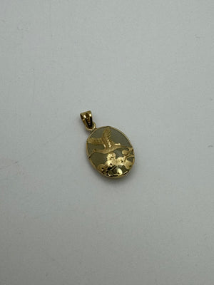Yellow Gold Pendant 1.5g Heron Charm Vintage