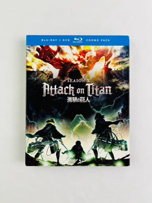 Attack on Titan Season Two Blu-Ray DVD Set Factory Sealed 2018 Funimation Anime