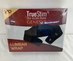 TrueStim Genesys Lumbar Wrap Belt Portable Rechargeable Black NEW