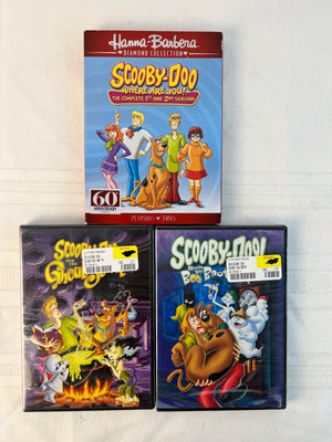 Lot of 3 Scooby-Doo DVDs Brand New: 1st & 2nd Season, Ghoul School, Boo Brothers