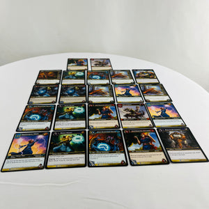 World of Warcraft 21 RARE Blue Name Cards WotLK Promo Honor Sourge War Drums Set
