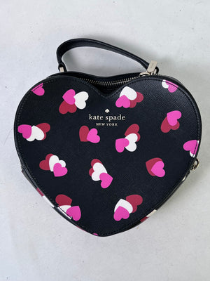 Kate Spade Flutter Hearts Heart Print Leather Purse | Strap NOT Included