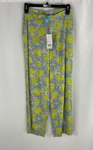 Sigrid Olsen SoBlue Women's Stretch Multi-color Floral Pants Size 4 NWT