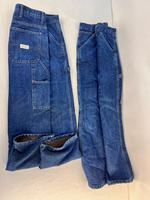 Wrangler Authentics Fleece-Lined Carpenter Denim Jeans Pants Men's 34x30 Set 2