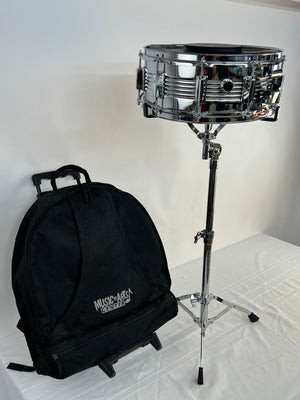 Kaman CB 700 Snare Drum 14" w/ Stand, Rubber Drum Cover & Soft Carrying Case