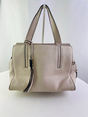 Kate Spade Dominique Grey Street Pebbled Leather Satchel w/o Crossbody Strap