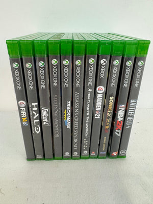 Xbox One Game Bundle Lot of 11 Halo Sonic Fallout Trackmania Etc - With Cases