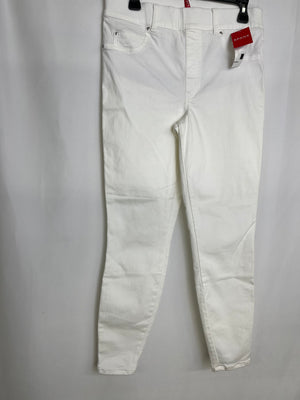 Spanx White Skinny Jeans Regular Women's Size Large NWT Pull On Shaping