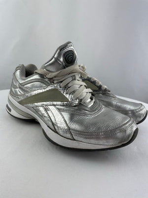 Reebok Easytone Smoothfit Silver Walking Toning Sneakers Women's 9