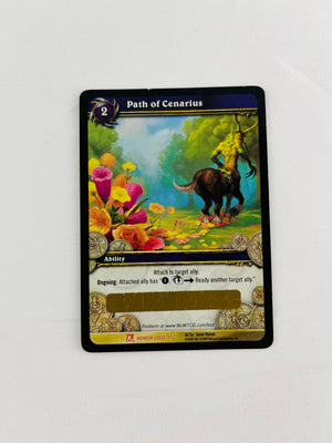 World of Warcraft TCG Path of Cenarius #1/3 Honor LOOT Card Unscratched Code