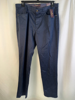 Johnston & Murphy Navy Five Pocket Pants - 38W x 32L