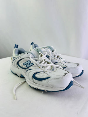 New Balance 557 Blue White Women's Walking Athletic Sneakers Size 7 | WW557WB