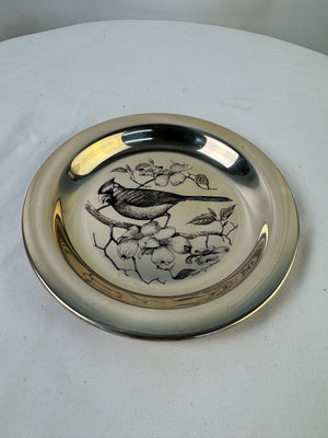 1972 Franklin Mint The Cardinal Sterling Silver Plate 200g .925 #9244