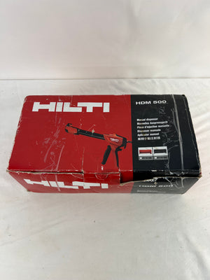 Hilti HDM 500 Manual Dispenser Caulk/Adhesive Gun Red/Black