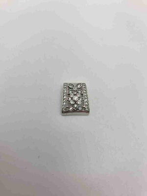 14K White Gold flower Slider Pendant 2.2g Vintage