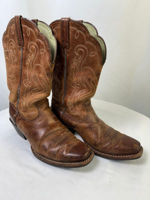 Ariat Women's Legend Square Toe Russet Rebel Western Boot Size 7.5C