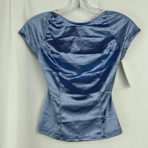 Kimchi Blue Baby Blue Silky Satin Top Juniors Medium NWT