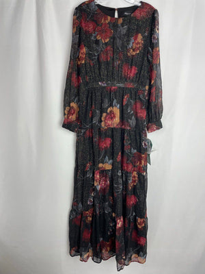 RN Studio by Ronni Nicole Multicolor Floral Tiered Maxi Dress NWT Size 8