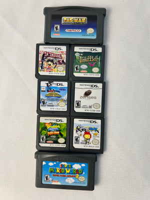 Nintendo Game Cartridges Lot of 8 : 2 Gameboy Advance & 6 Nintendo DS