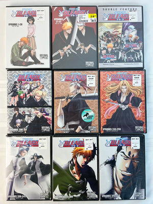 Bleach Uncut DVD Sets Lot of 9: 1, 2, 14, 16, 17, 24, 25, 26, The Movie 1 & 2