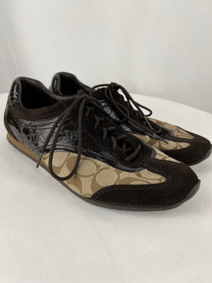Coach Signature Kodie Sneakers Brown/Tan Women's Size 9.5M
