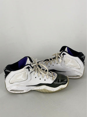 Men's Nike Jordan B'Loyal High Top White Court Purple Black Basketball Shoes
