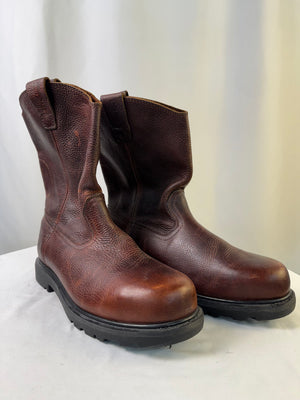 Iron Age 11" Composite Toe Wellington Brown Work Boot Men's 12