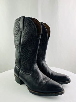 Ariat Uptown Ultra Black Leather Western Cowboy Boots Men's 12D Like New