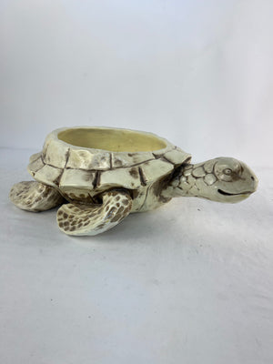 Williamsburg Christmas Creative Co-Op Sea Turtle Bowl Planter Centerpiece