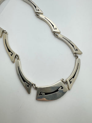 Taxco 925 Sterling Silver Necklace 66.6g TM-143 Vintage 18 in.