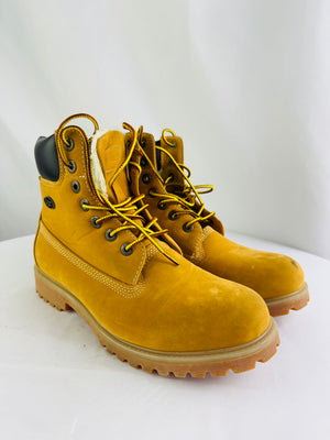 Lugz Convoy 6-inch Men's Boots in Tan Nubuck Faux Fur Lined Size 10