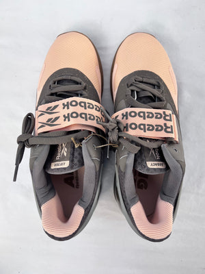 Reebok Legacy Lifter II 2 Women's Size 8.5 Aura Orange Grey Lifting Shoes FY3535