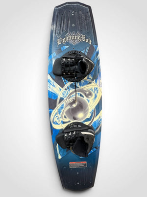 Vintage Hyperlite Lightning Bolt Neptune 140 cm Wakeboard with Bindings