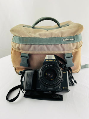 Vintage Yashica 230-AF 35mm Auto Focus SLR Film Camera with Lens, Flash, Film