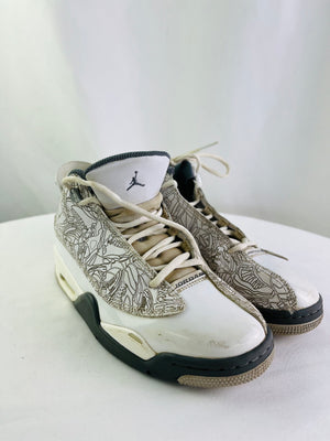 Nike Air Jordan Dub Zero GS White Cool Grey Sneakers Youth Size 5Y | DV1360-107