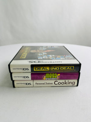 Nintendo DS Games Deal or No Deal, Personal Trainer Cooking, Mega Brain Boost