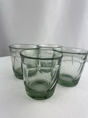 Noritake Sweet Swirl Light Green Double Old Fashioned Short Tumblr Glass Set 6