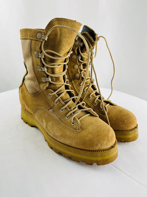 McRae Footwear Brown Suede Military Combat Boots Size 6R