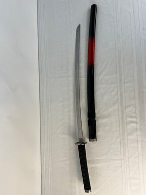 Decorative Samurai Katana Sword Dragon Theme Red/Black Scabbard 40"
