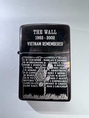 Zippo The Wall 1982-2002 Vietnam Remembered Lighter - Unstruck