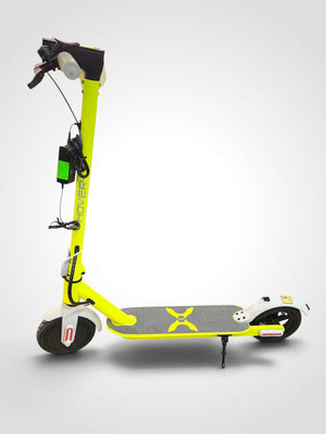 Hover-1 Electric Folding Scooter Yellow & White with Charger - Powers On