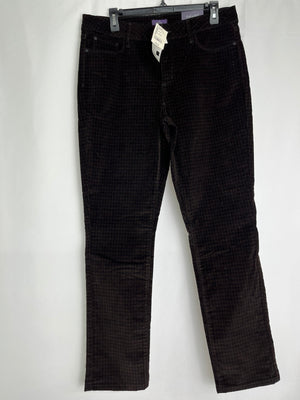 NYDJ Corduroy Houndstooth Legging Pants Lift Tuck Technology Size 12 NWT